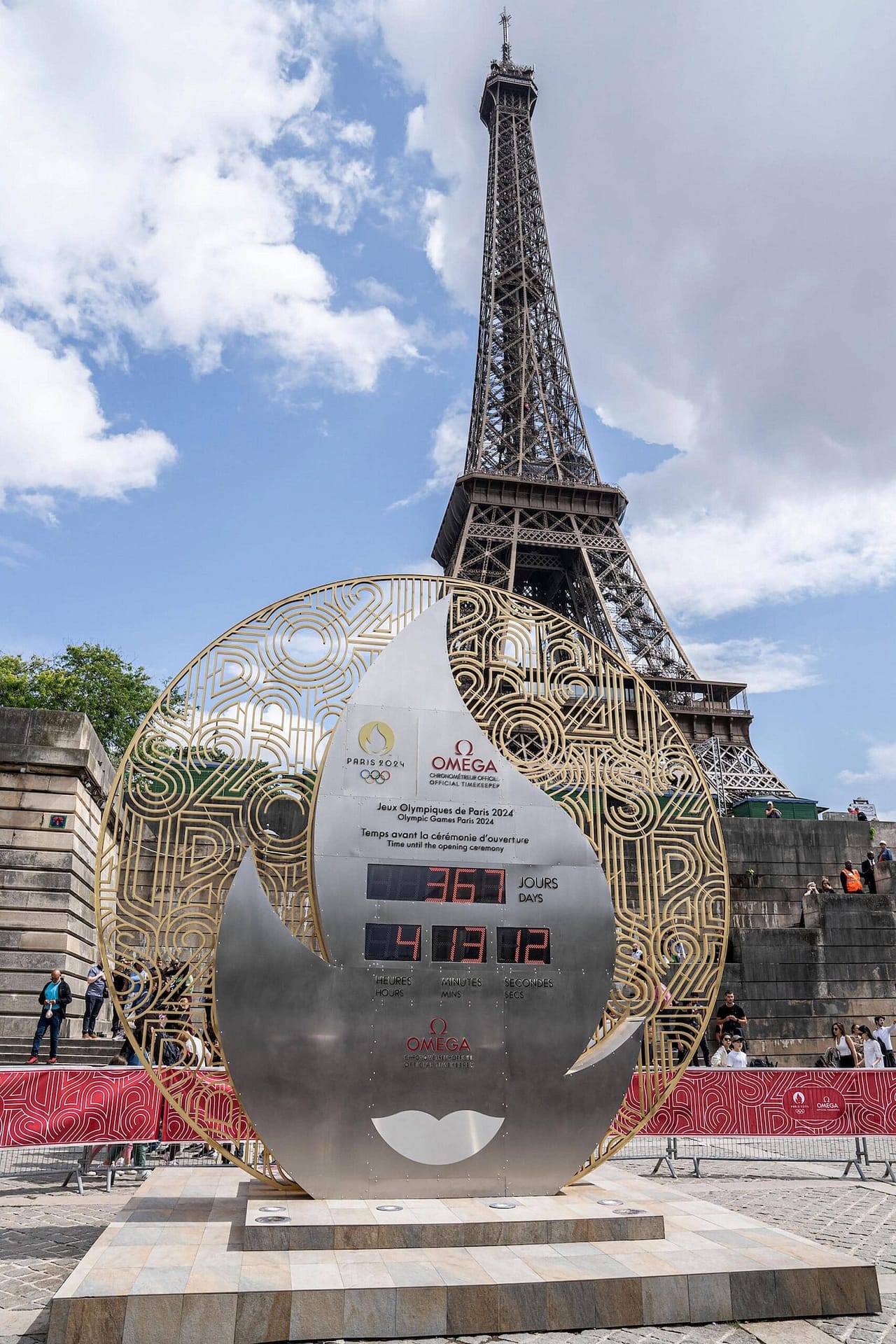 OMEGA Unveils Countdown Clock To Mark One Year To Go To Paris 2024